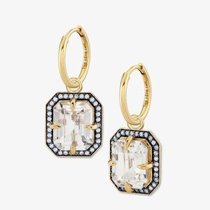 The Fete MOJAVE EARRINGS / LAB WHITE SAPPHIRE new nvr worn original box! Offer!